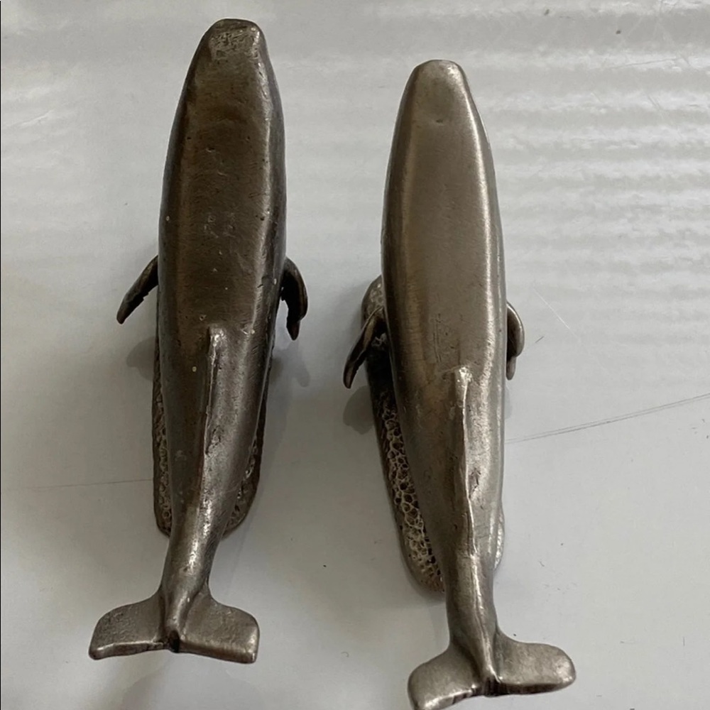 Set of Pewter whales - Picture 3 of 12